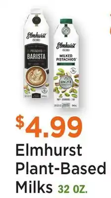 Heinen's Elmhurst Plant-Based Milks offer
