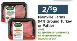 Heinen's Plainville Farms 94% Ground Turkey or Patties offer