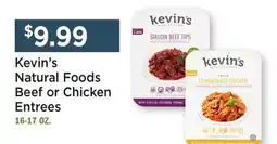 Heinen's Kevin's Natural Foods Beef or Chicken Entrees offer