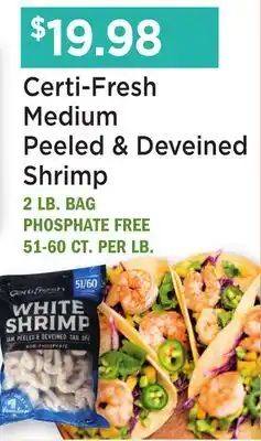 Heinen's Certi-Fresh Medium Peeled & Deveined Shrimp offer