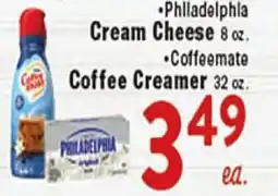 Rio Valley Market •Philadelphia Cream Cheese 8 oz. •Coffeemate Coffee Creamer 32 oz offer