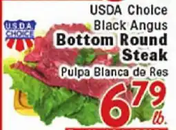 Rio Valley Market USDA Choice Black Angus Bottom Round Steak offer