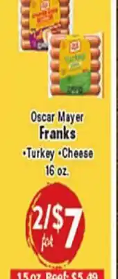 Rio Valley Market Oscar Mayer Franks offer