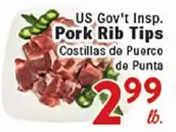 Rio Valley Market US Gov't Insp. Pork Rib Tips offer