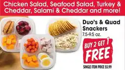 Jewel-Osco Duo's & Quad Snackers offer