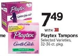 Tops Playtex Tampons offer