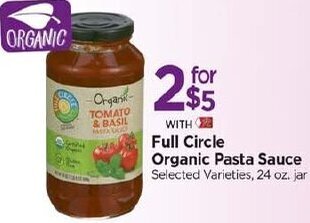 Tops Full Circle Organic Pasta Sauce offer