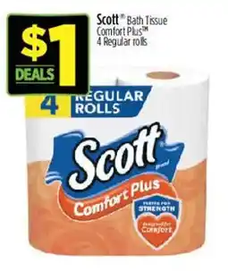 Dollar General Scott bath tissue comfort plus offer