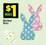 Dollar General Mini Floral Bunny offer