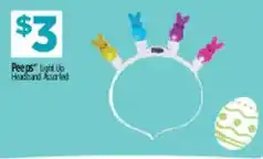 Dollar General Peeps light up headband assorted offer