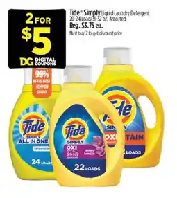 Dollar General Tide Simply Liquid Laundry Detergent offer