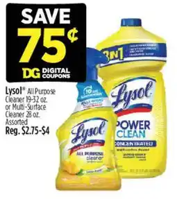 Dollar General Lysol all purpose cleaner or multi-surface cleaner offer