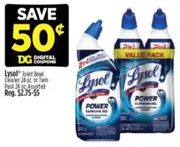 Dollar General Lysol toilet bowl cleaner or twin pack offer