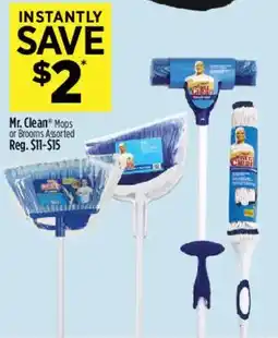 Dollar General Mr. Clean mops or brooms assorted offer