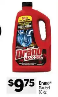 Dollar General Drano max gel offer