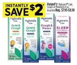 Dollar General Hyland's Naturals Cold, Cough or Melatonin offer
