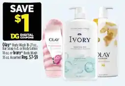 Dollar General Olay body wash offer