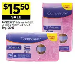 Dollar General Composure Underwear Men's offer