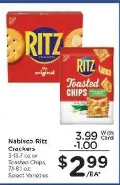 Kroger Nabisco Ritz Crackers offer