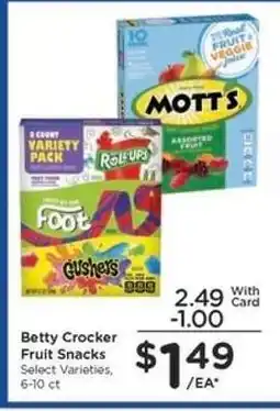 Kroger Betty Crocker Fruit Snacks offer