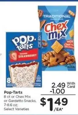 Kroger Pop-Tarts or Chex Mix or Gardetto Snacks offer