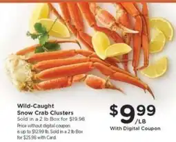 Kroger Wild-Caught Snow Crab Clusters offer