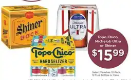 Kroger Topo Chico, Michelob Ultra or Shiner offer