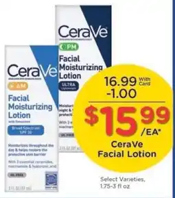 Kroger CeraVe Facial Lotion offer