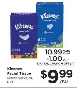 Kroger Kleenex Facial Tissue offer