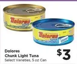 Food 4 Less Dolores Chunk Light Tuna offer