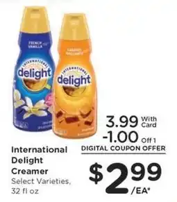 Kroger International Delight Creamer offer
