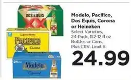 Food 4 Less Modelo, Pacifico, Dos Equis, Corona or Heineken offer