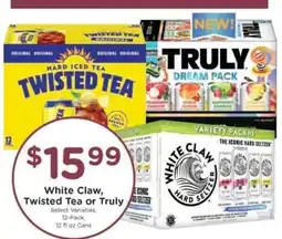 Kroger White Claw, Twisted Tea or Truly offer