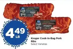 Food 4 Less Kroger Cook In Bag Pork Ribs offer