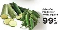 Food 4 Less Jalapeño Peppers or White Squash offer