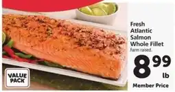 Safeway Fresh Atlantic Salmon Whole Fillet offer
