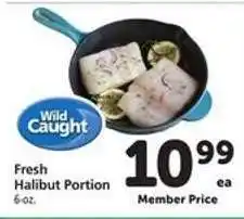 Safeway Fresh Halibut Portion offer