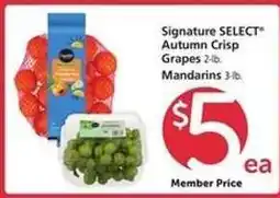 Safeway Signature SELECT Autumn Crisp Grapes & Mandarins offer