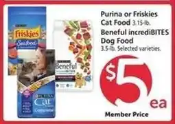Safeway Purina or Friskies Cat Food, Beneful incrediBITES Dog Food offer