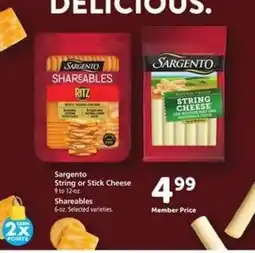 Safeway Sargento String or Stick Cheese offer