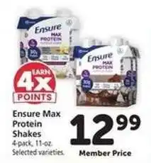 Safeway Ensure Max Protein Shakes offer
