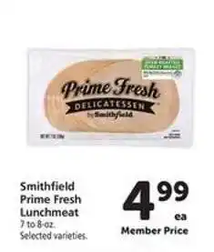 Safeway Smithfield Prime Fresh Lunchmeat offer