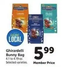 Safeway Ghirardelli Bunny Bag offer