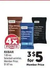 Safeway RXBAR offer