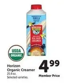 Safeway Horizon Organic Creamer offer