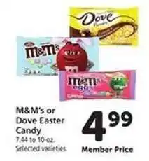 Safeway M&M's or Dove Easter Candy offer