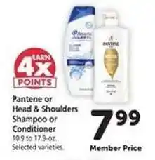 Safeway Pantene or Head & Shoulders Shampoo or Conditioner offer