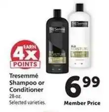 Safeway Tresemme Shampoo or Conditioner offer