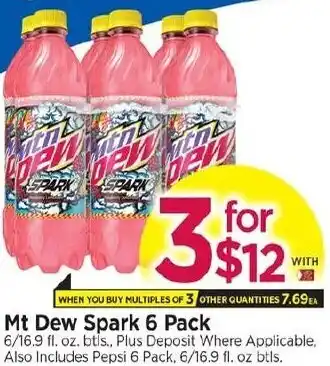 Tops Mt Dew Spark 6 Pack offer