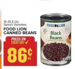 Food Lion FOOD LION CANNED BEANS offer